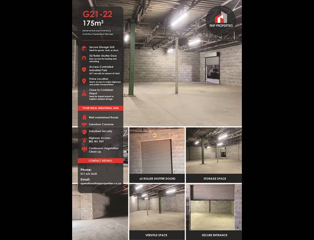 Industrial property to rent in HERIOTDALE